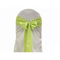 Standard banquet chair green bow/sash